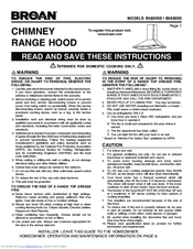 Broan B5836SS Manuals wiring diagram broan ventilation 