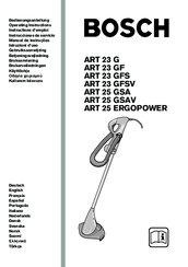 Bosch Art 23 Gfsv Manuals