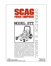 Scag Power Equipment TURF TIGER STT61V-27CH Manuals
