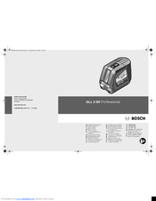 Bosch Gll 2 50 Professional Manuals