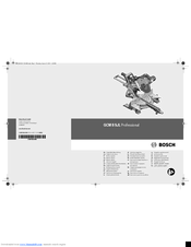 Bosch Gcm 8 Sjl Manuals