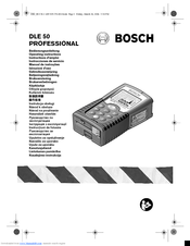 Bosch Dle 50 Professional Manuals