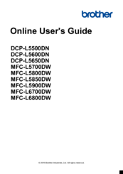 Brother MFC-L5850DW Manuals