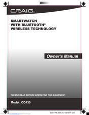 Craig CC430 Manuals
