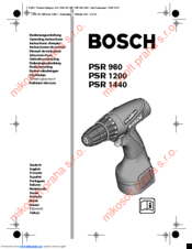 Bosch Psr 1440 Manuals