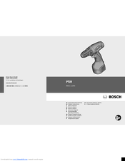 Bosch Psr 1200 Manuals