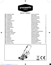 Greenworks 25157 Manuals