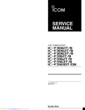 ICOM IC-F3061T SERVISE MANUAL Pdf Download