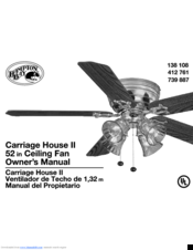 Hampton Bay Carriage House 2 739 887 Manuals