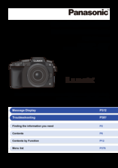 Panasonic LUMIX DMC-G7 Manuals