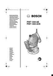 Bosch Pof 1400 Ace Manuals