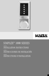 Kaba Simplex 1000 Series Manuals