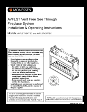 Monessen Hearth Avflst42ntsc Installation Operating Instructions