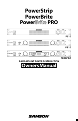 Samson PowerBrite PB10 Manuals