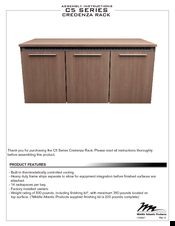 Middle Atlantic Products C5 Series Credenza Rack Manuals