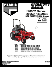Ferris IS600z series Manuals