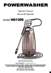 Powerwasher HD1300 Manuals