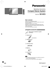 panasonic sc hc3 manual Panasonic sc-hc3db hc3dbeb service manual & repair guide download.