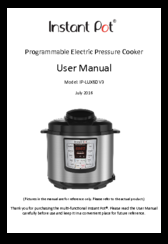 Instant Pot Ip Lux User Manual