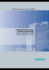 Siemens Sitrans Tr200 Operating Instructions Manual Pdf