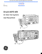 Ge Druck ADTS 405 Manuals