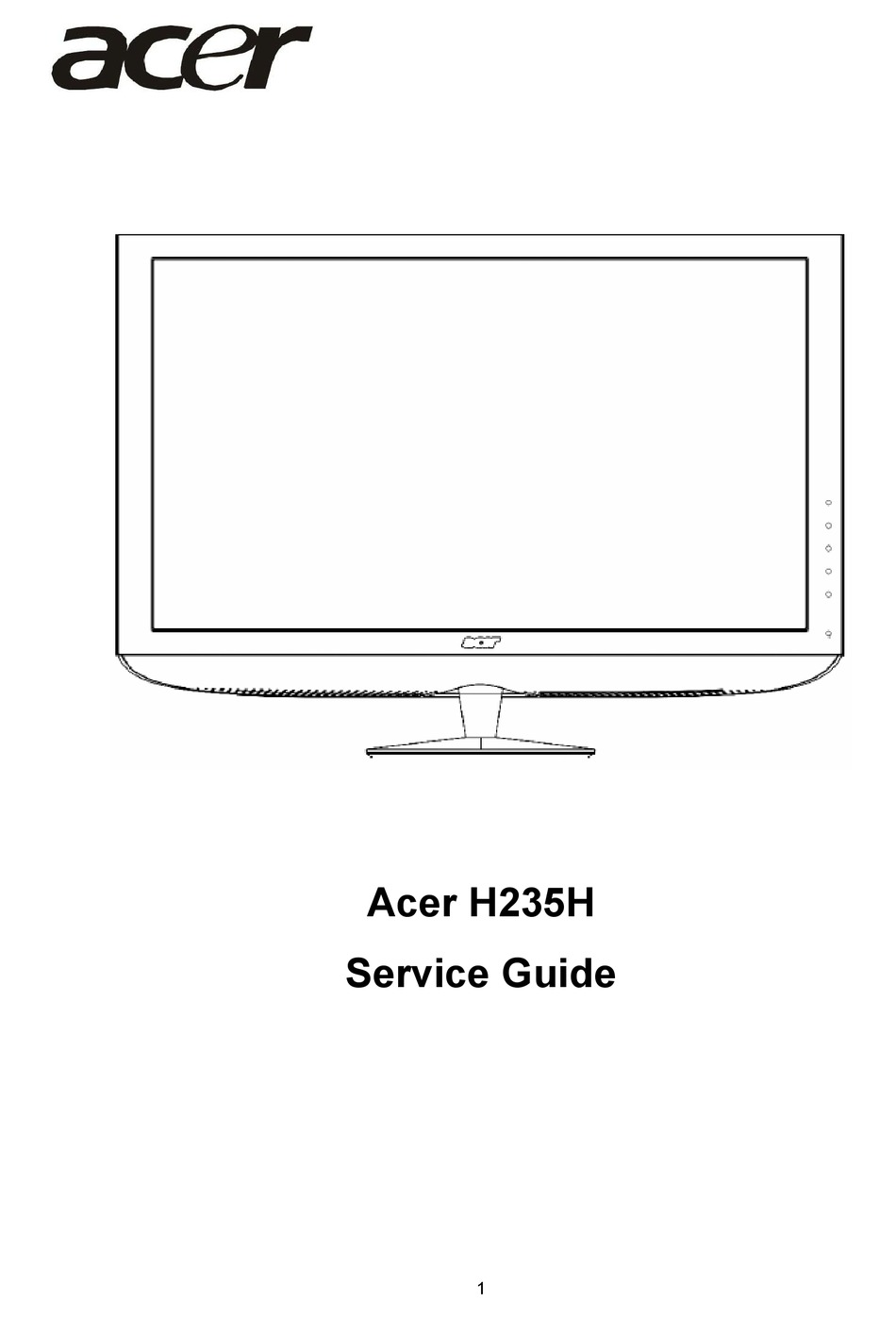 Acer H235h Service Manual Pdf Download Manualslib