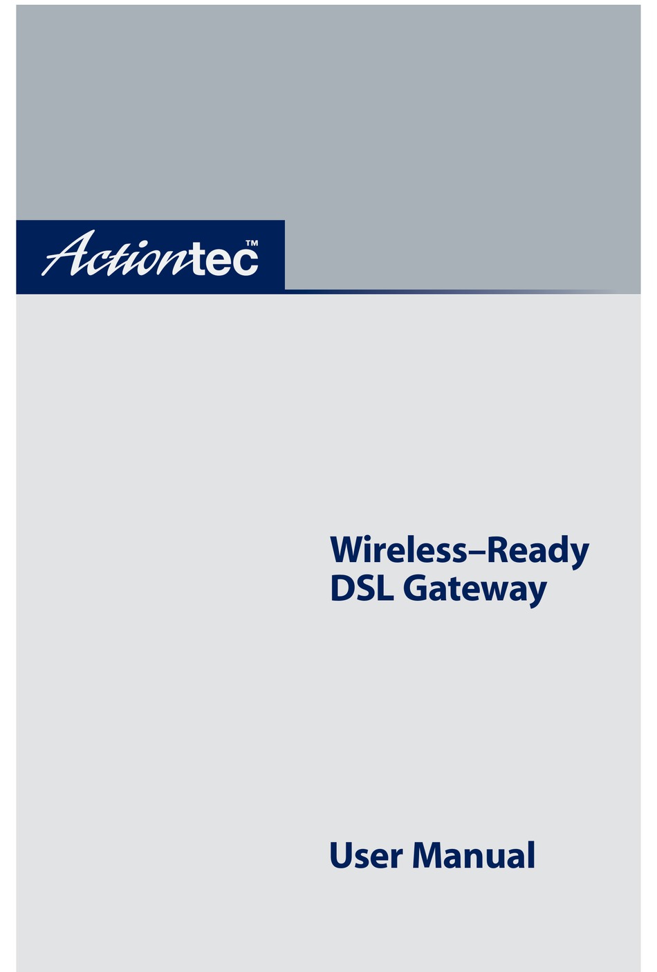 ACTIONTEC WIRELESSREADY USER MANUAL Pdf Download ManualsLib