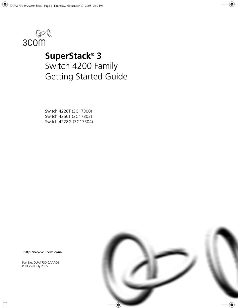 3 Superstack 4226t Getting Started Manual Pdf Download Manualslib