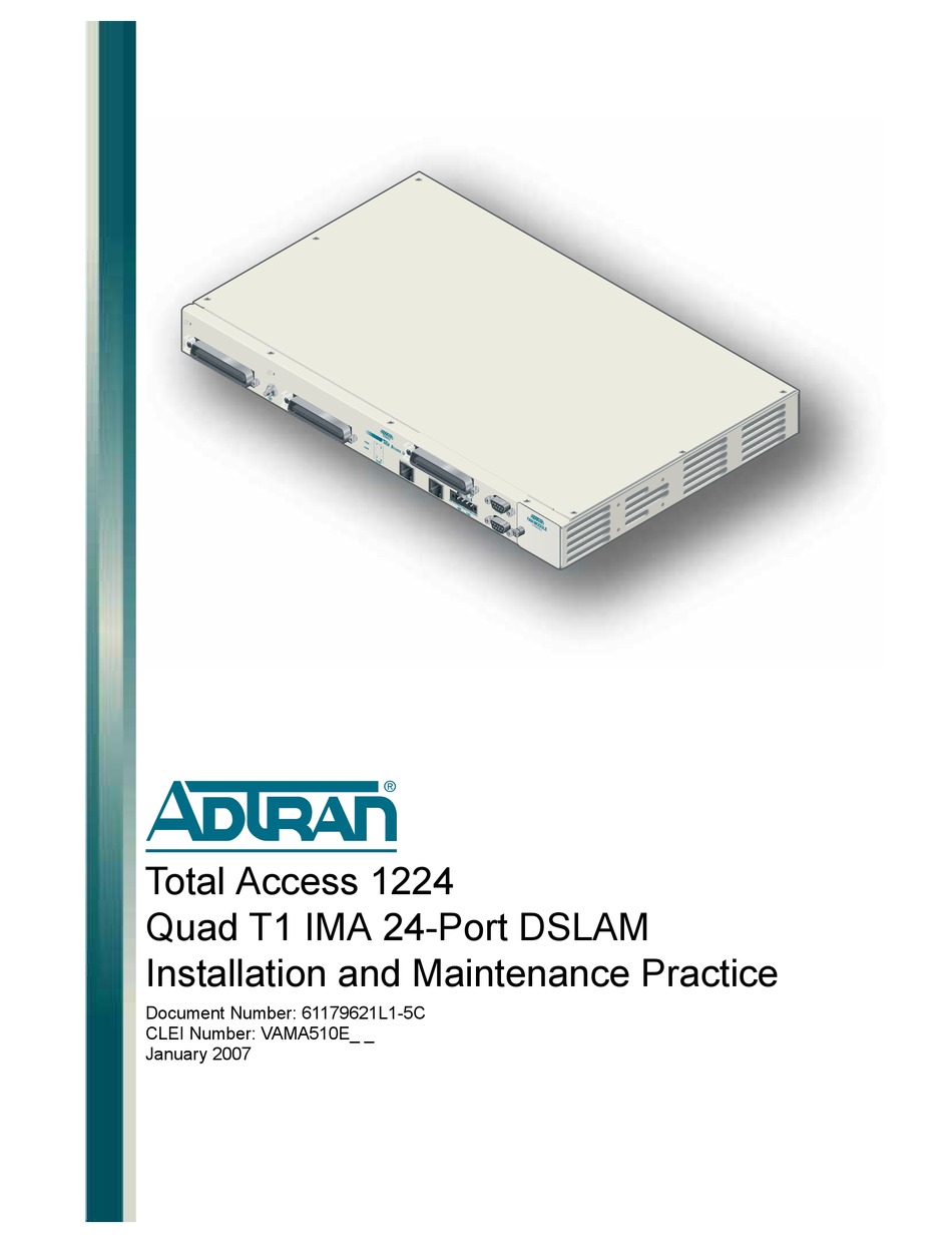 ADTRAN NETVANTA 1224 INSTALLATION AND MAINTENANCE PRACTICE Pdf Download ...