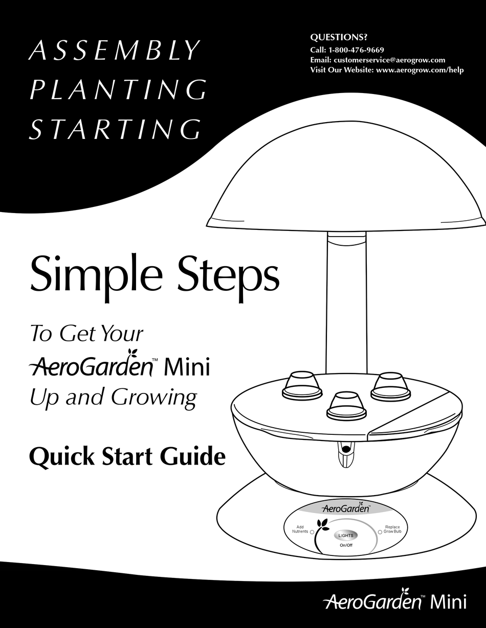 AEROGARDEN MINI 300291 QUICK START MANUAL Pdf Download ManualsLib