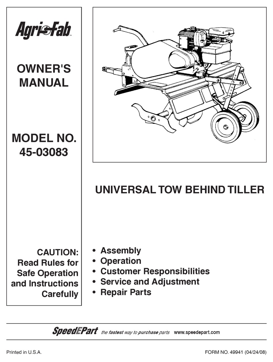 AGRI-FAB 45-03083 OWNER'S MANUAL Pdf Download | ManualsLib