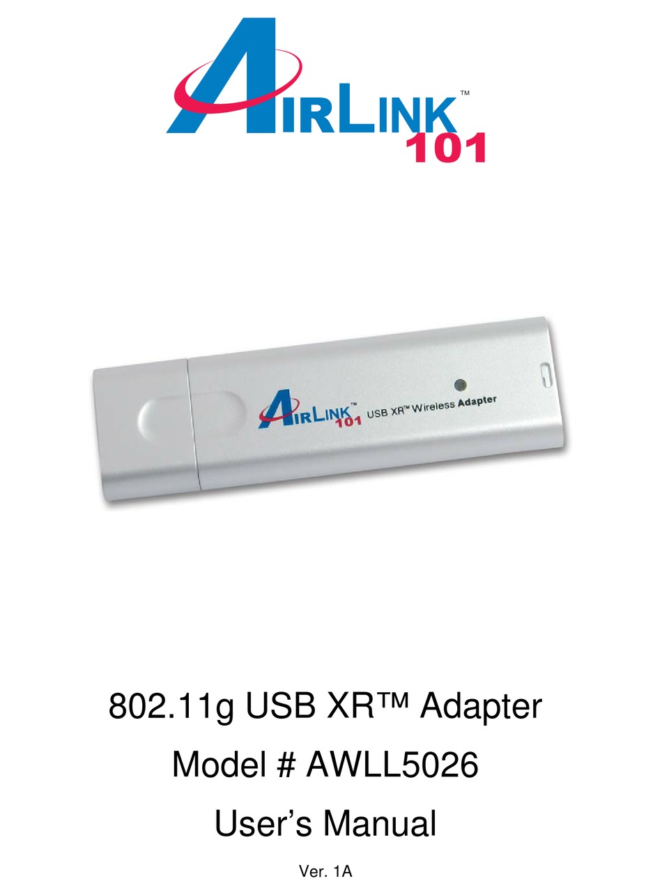 airlink101 wireless adapter usb