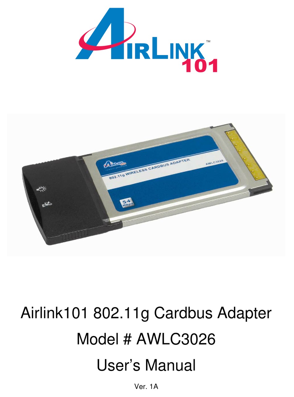 Airlink AWLC5025 MIMO XR 802.11g Wireless Cardbus Adapter 