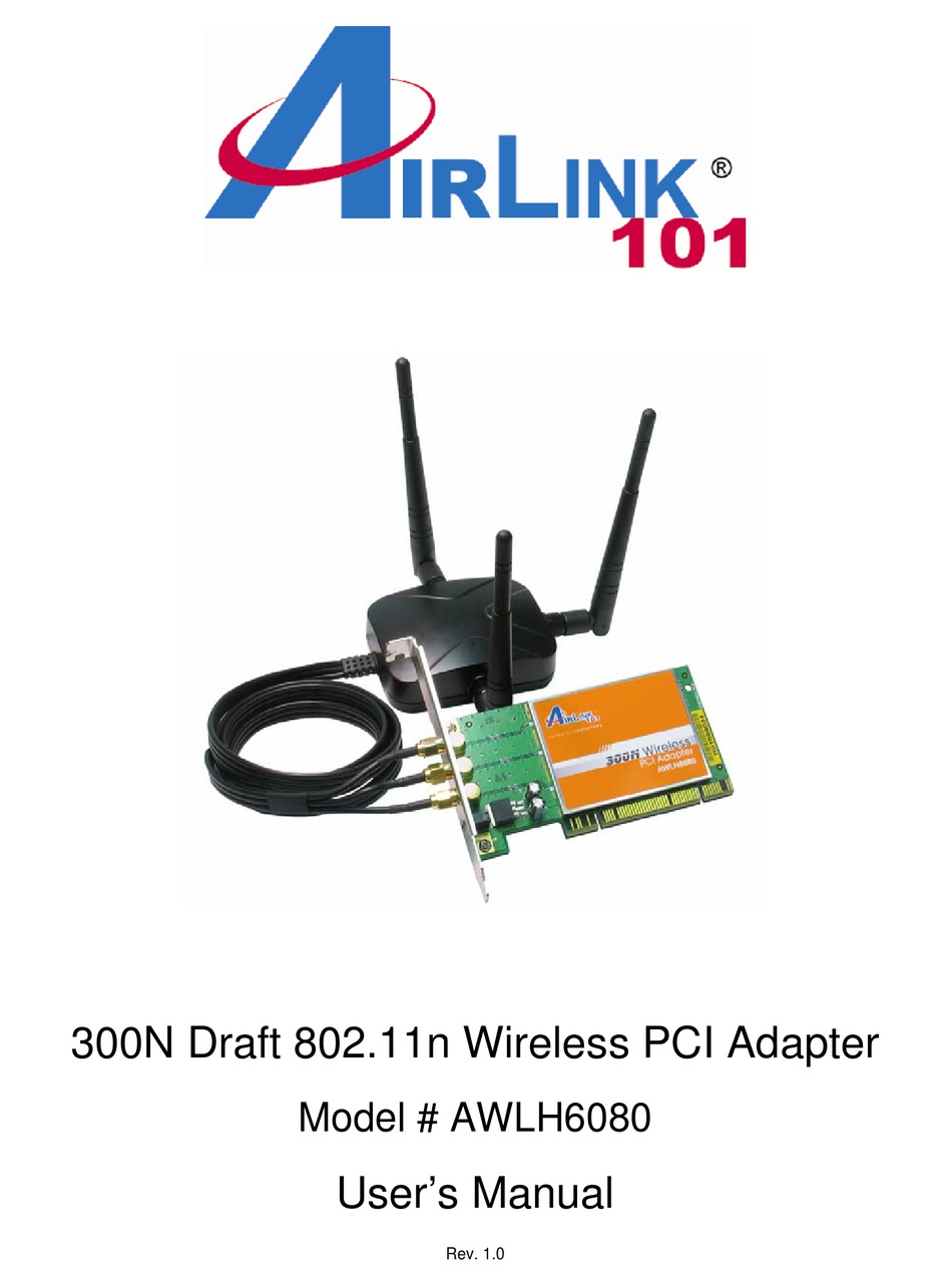 airlink101 wireless pci adapter