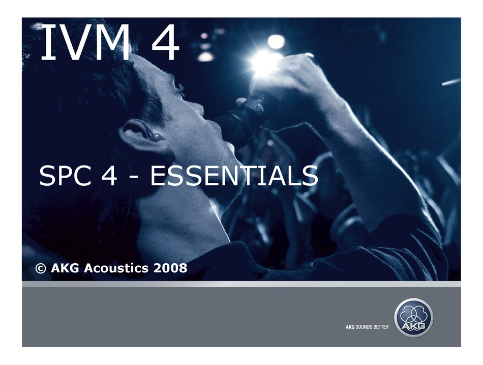 AKG SPC 4 SPECIFICATION Pdf Download ManualsLib