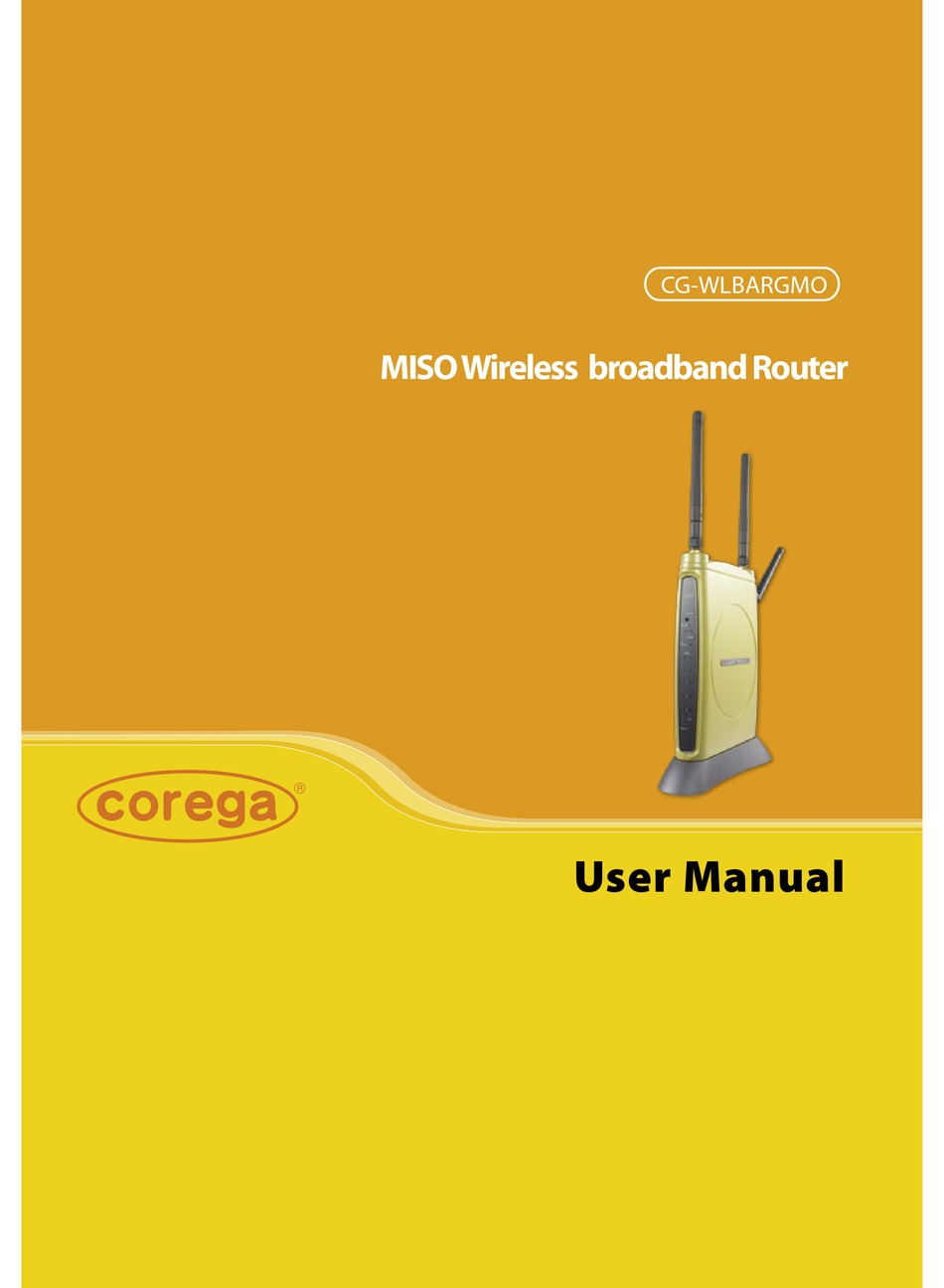 COREGA CG-WLBARGMO USER MANUAL Pdf Download | ManualsLib