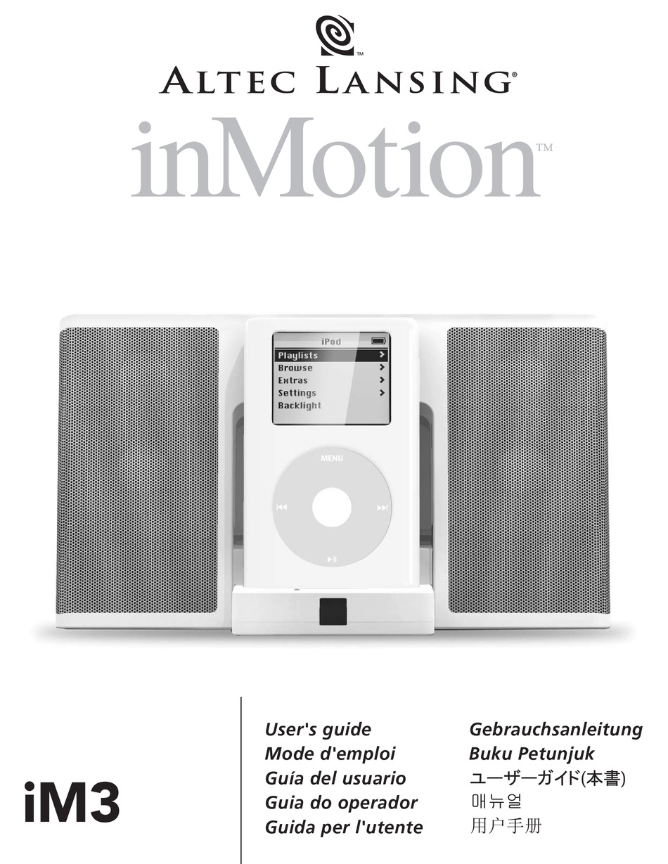 Altec Lansing Acs 410 Manual