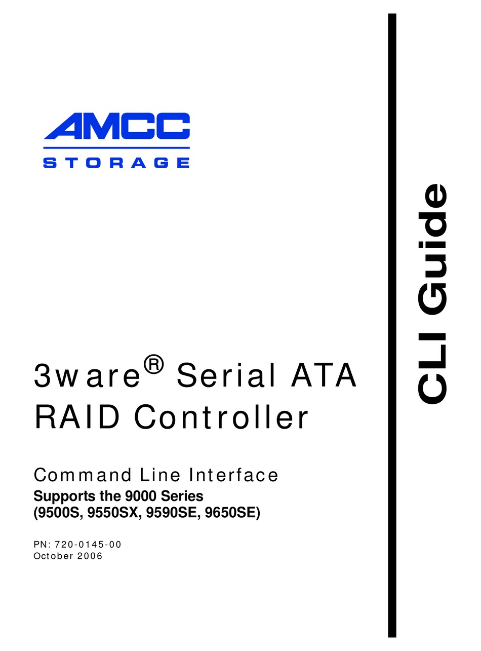 AMCC 3ware 9690SA SAS/SATA RAID Controller Driver