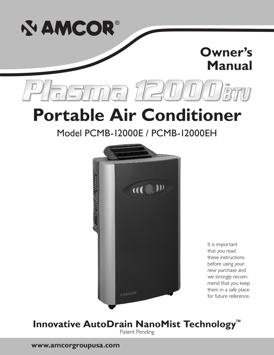 Amcor Pcmb 12000e Owner S Manual Pdf Download Manualslib