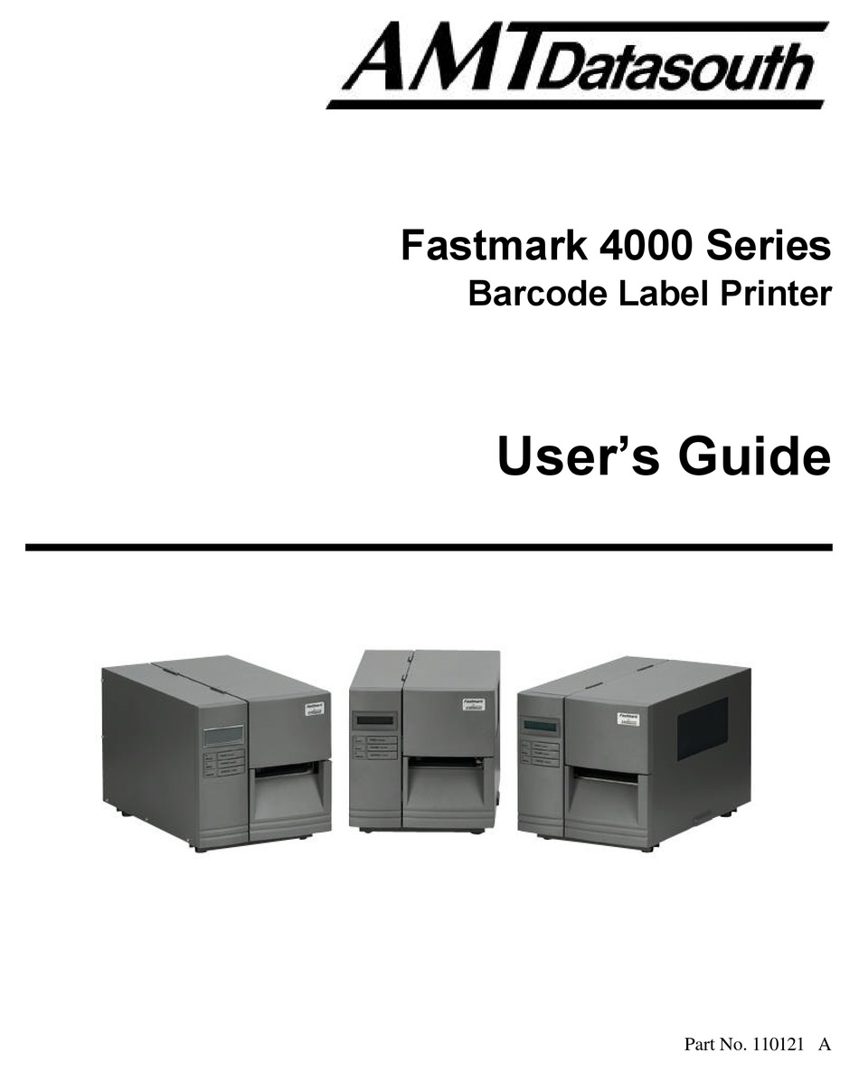 AMT DATASOUTH FASTMARK 4000 SERIES USER MANUAL Pdf Download ManualsLib