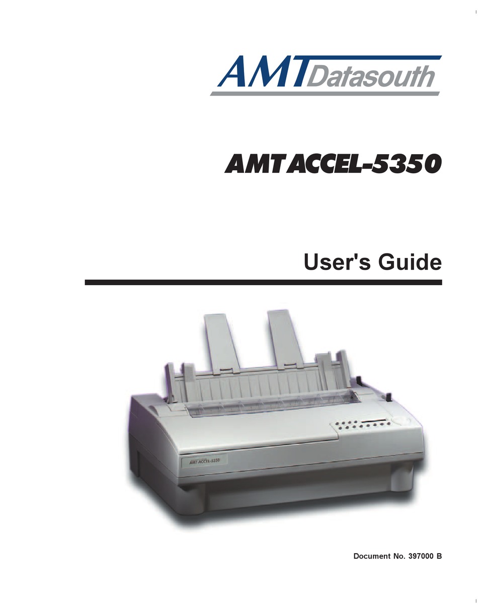 AMT DATASOUTH AMTACCEL5350 USER MANUAL Pdf Download ManualsLib