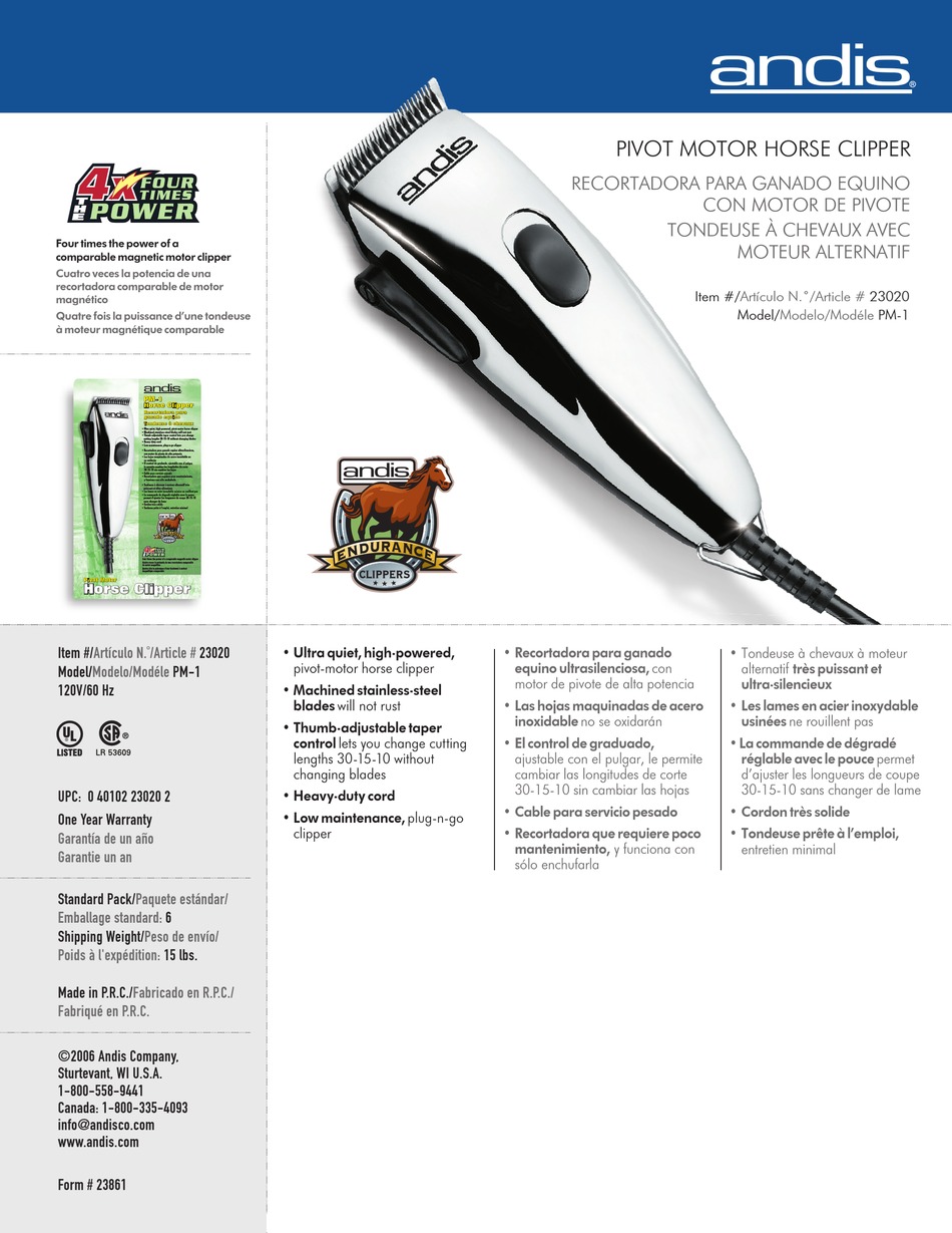 tondeuse speedmaster andis