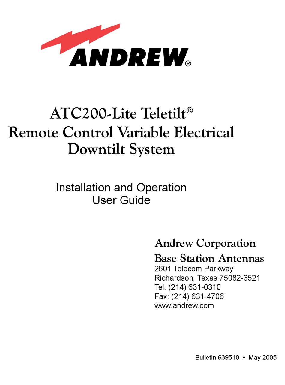 andrew atc200 software download