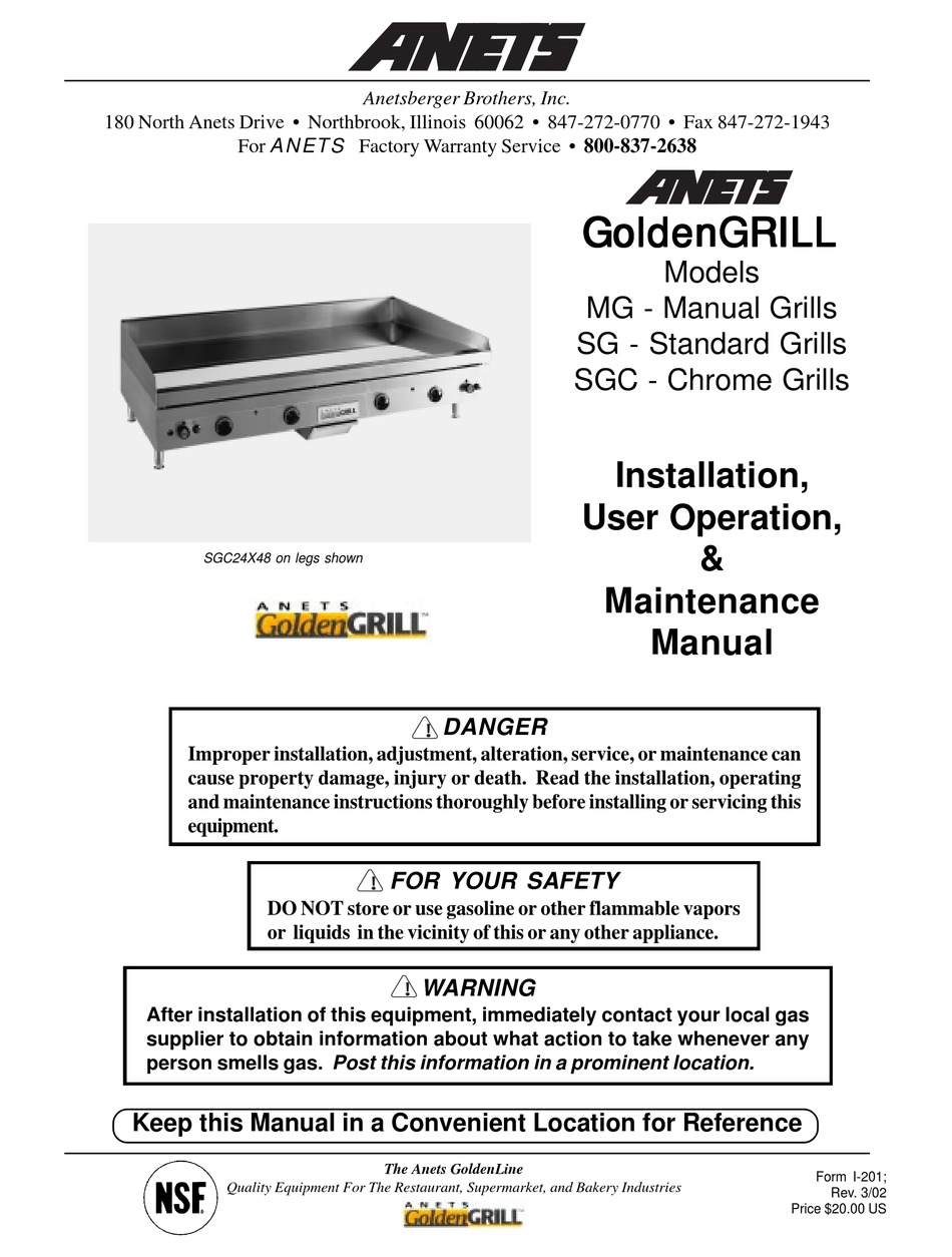 Slg40 Parts Manual