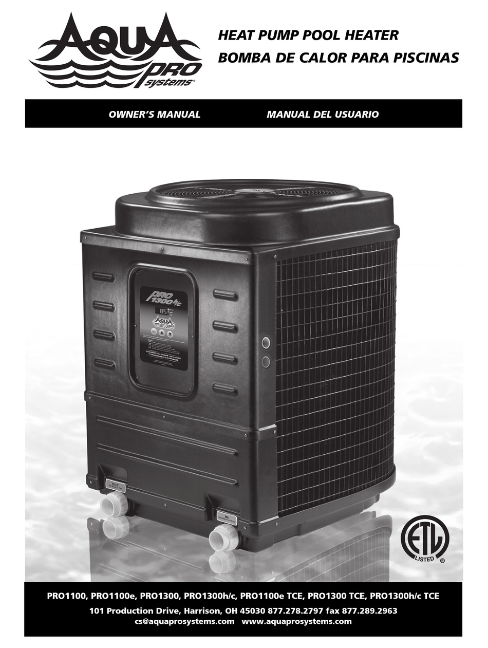 AQUAPRO PRO1100 OWNER'S MANUAL Pdf Download | ManualsLib