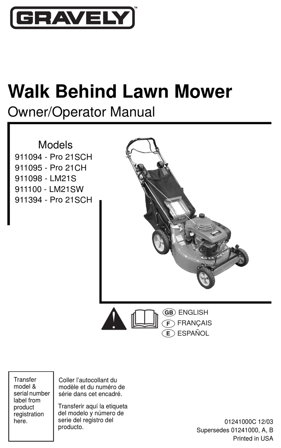 Gravely lm21sw outlet