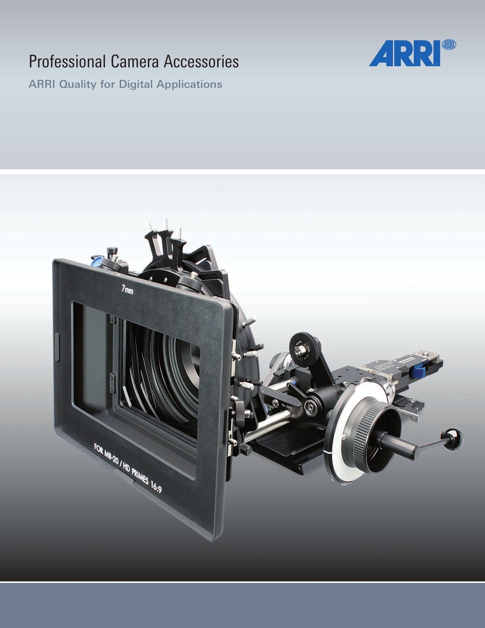 ARRI MATTEBOX MB20 BROCHURE Pdf Download ManualsLib