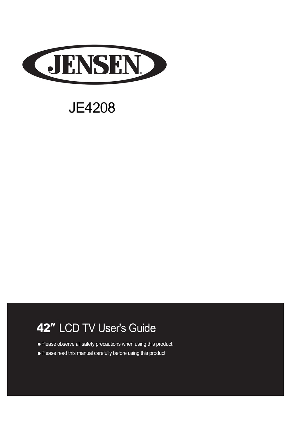 JENSEN JE4208 USER MANUAL Pdf Download | ManualsLib