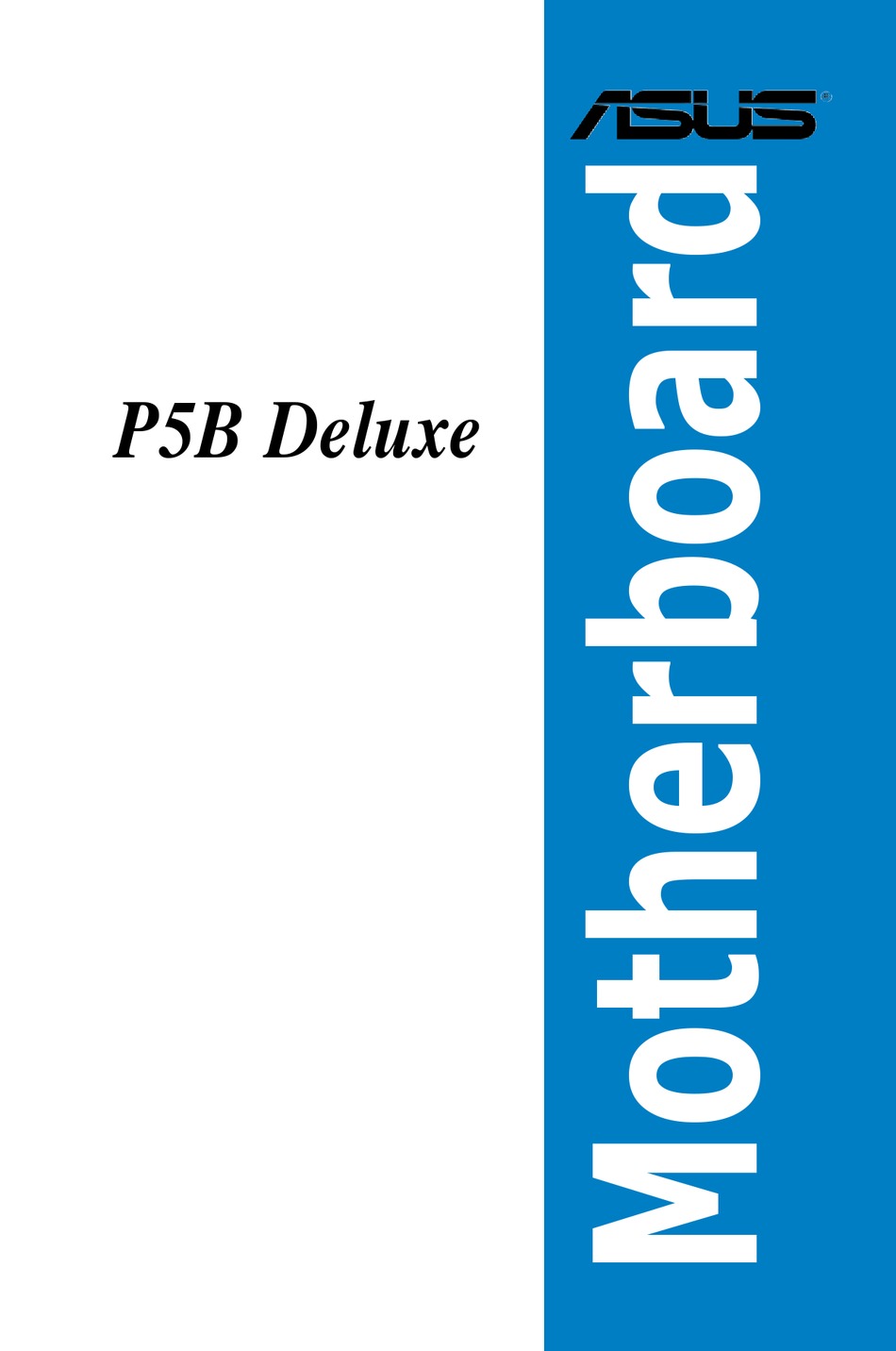 ASUS P5B DELUXE OWNER'S MANUAL Pdf Download | ManualsLib