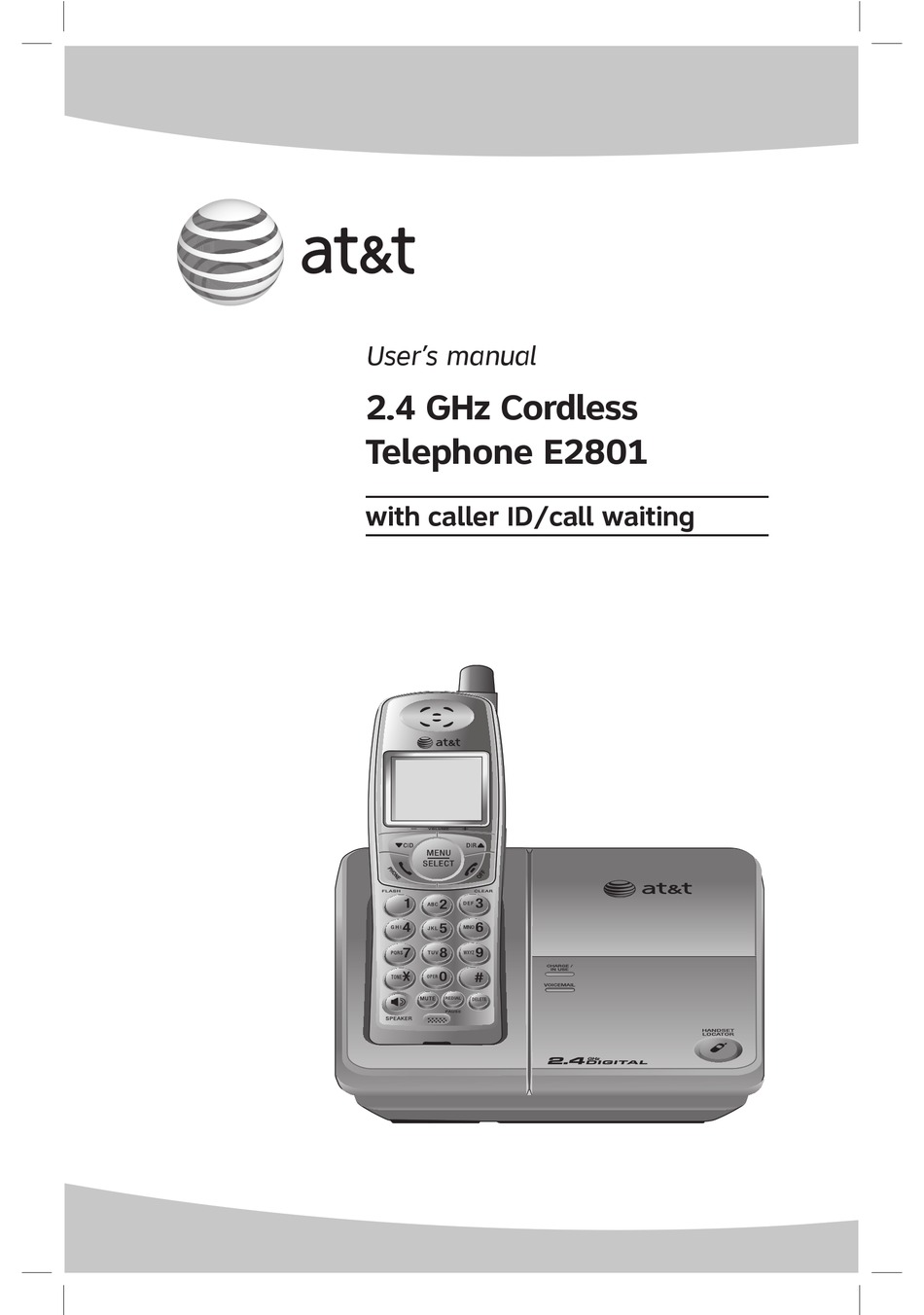 AT&amp;T E2801 USER MANUAL Pdf Download | ManualsLib